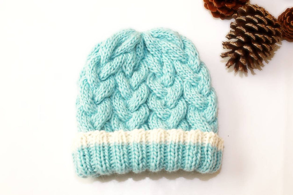 Wool  Beanie | Braided Cable hat