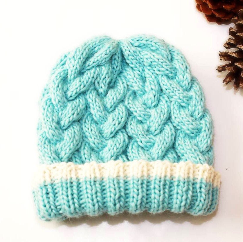 Wool  Beanie | Braided Cable hat