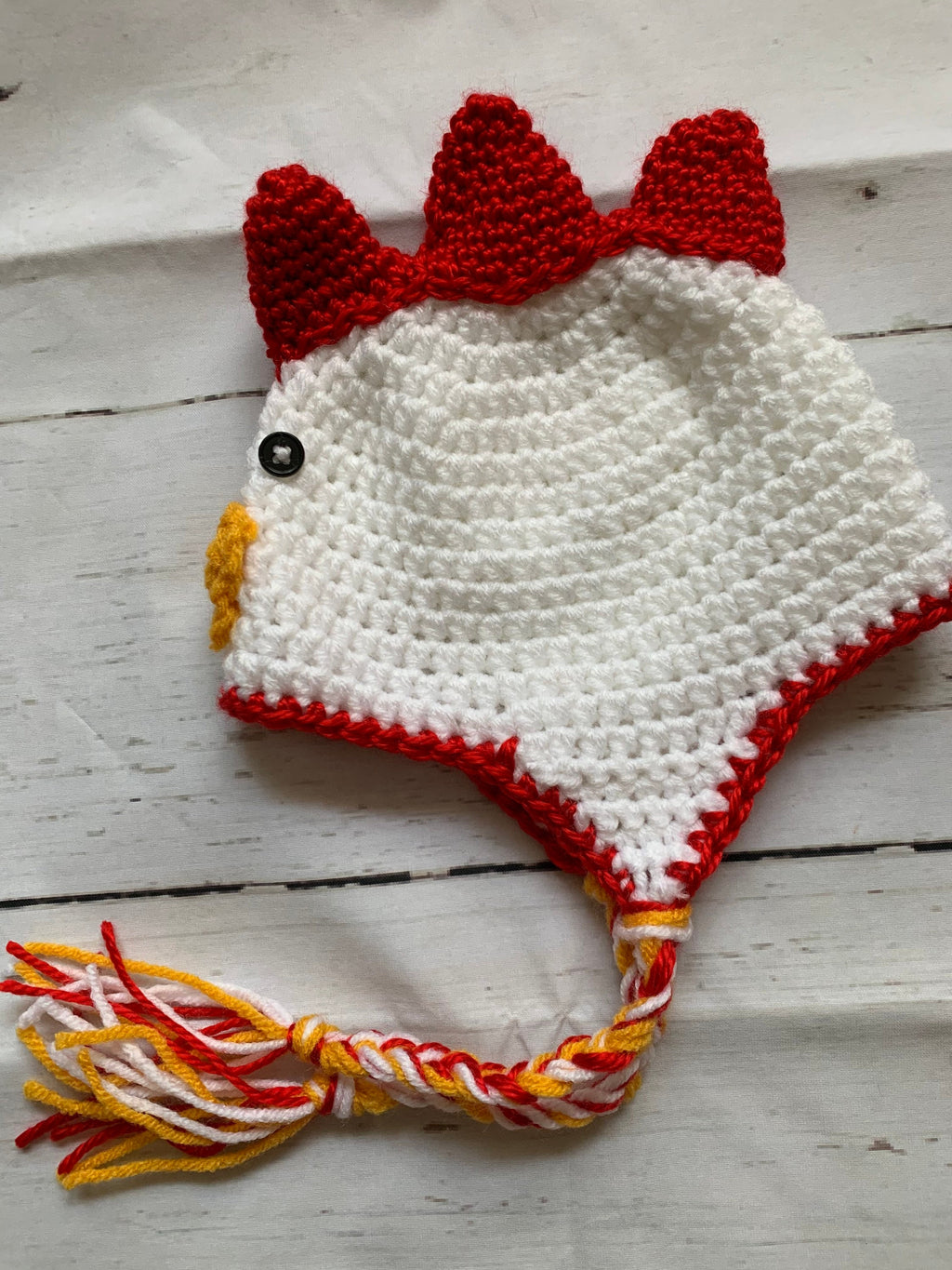 Crochet Chicken Hat: Kids Halloween Costume, Dress Up