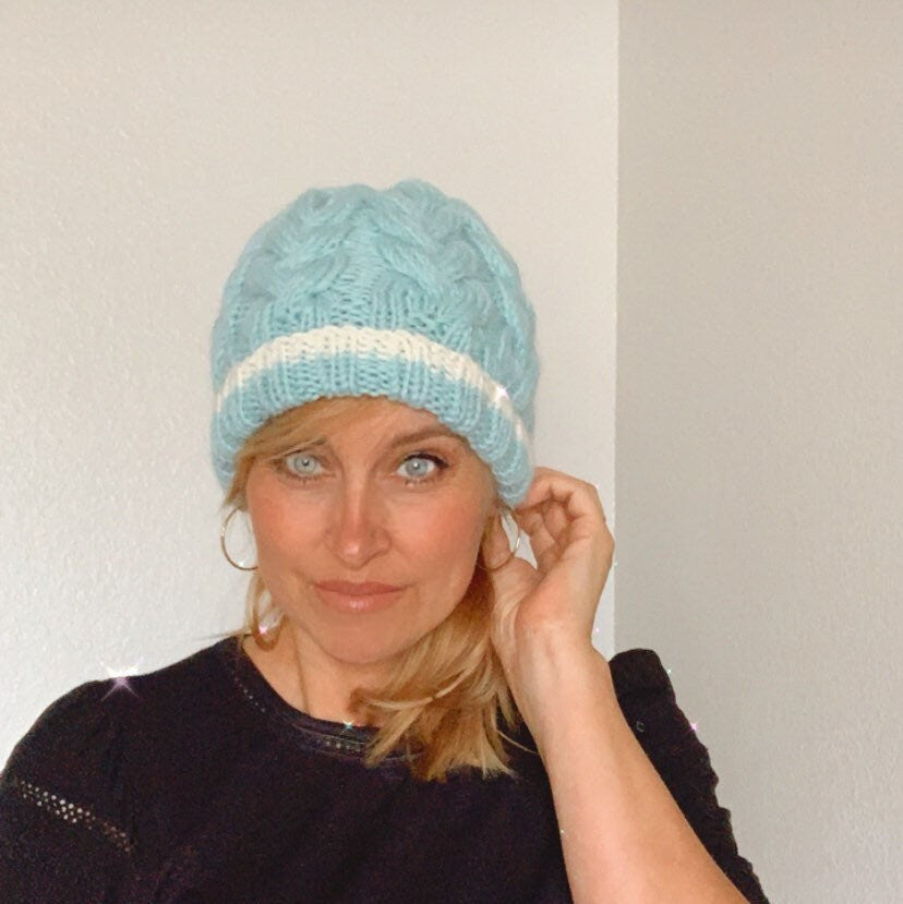Wool  Beanie | Braided Cable hat