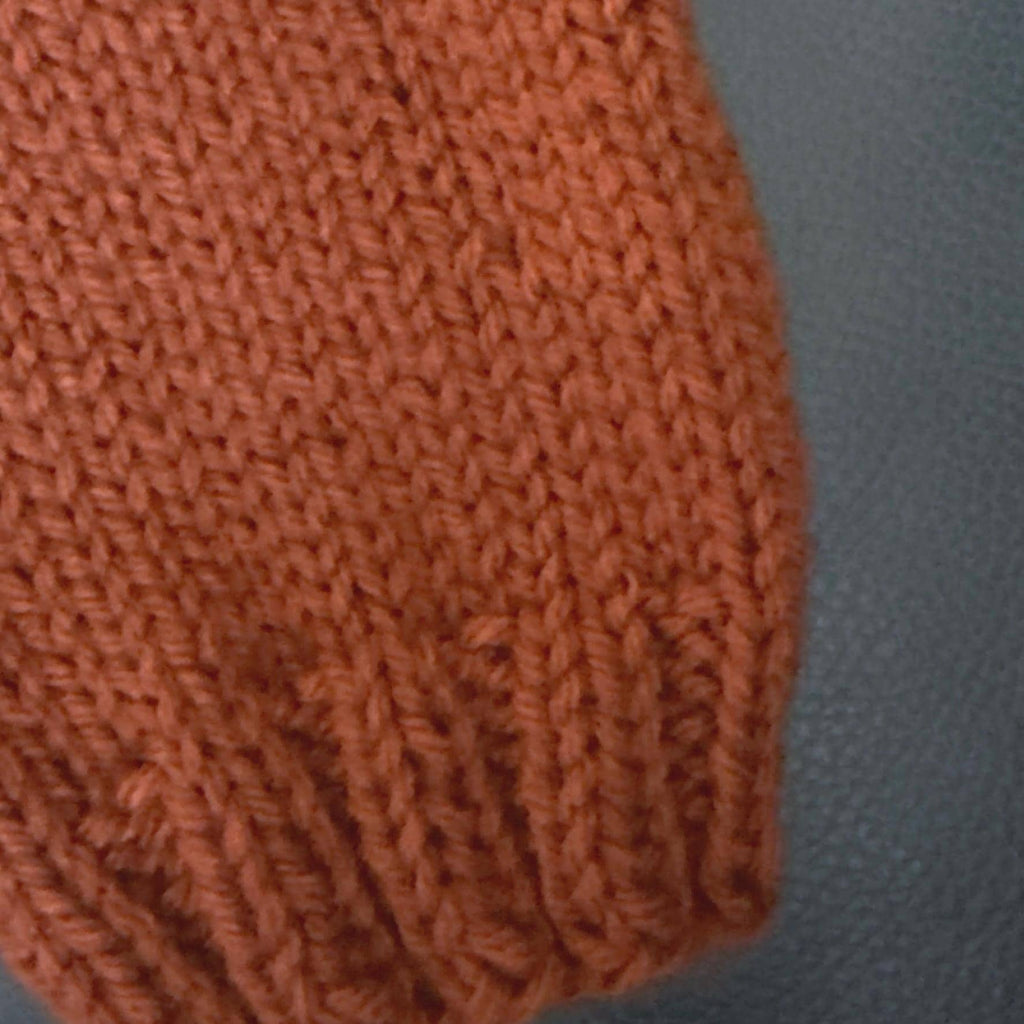 Knitted Ankle Warmers: Light Beige Acrylic Leg Warmers