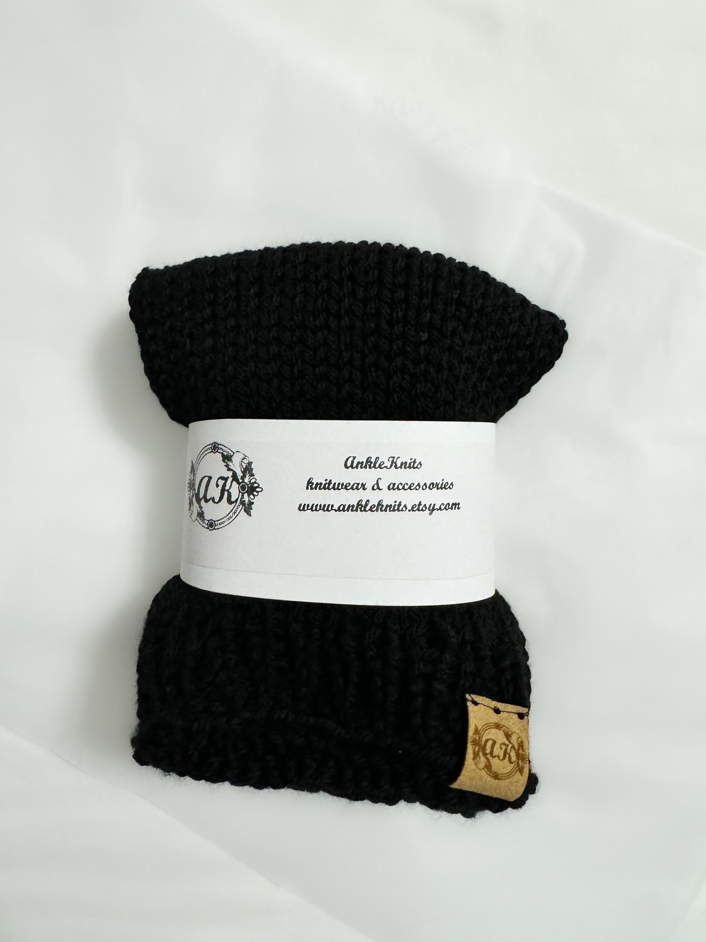 Knitted Ankle Warmers: Colorful Adult Leg Warmers, Boot Cuffs