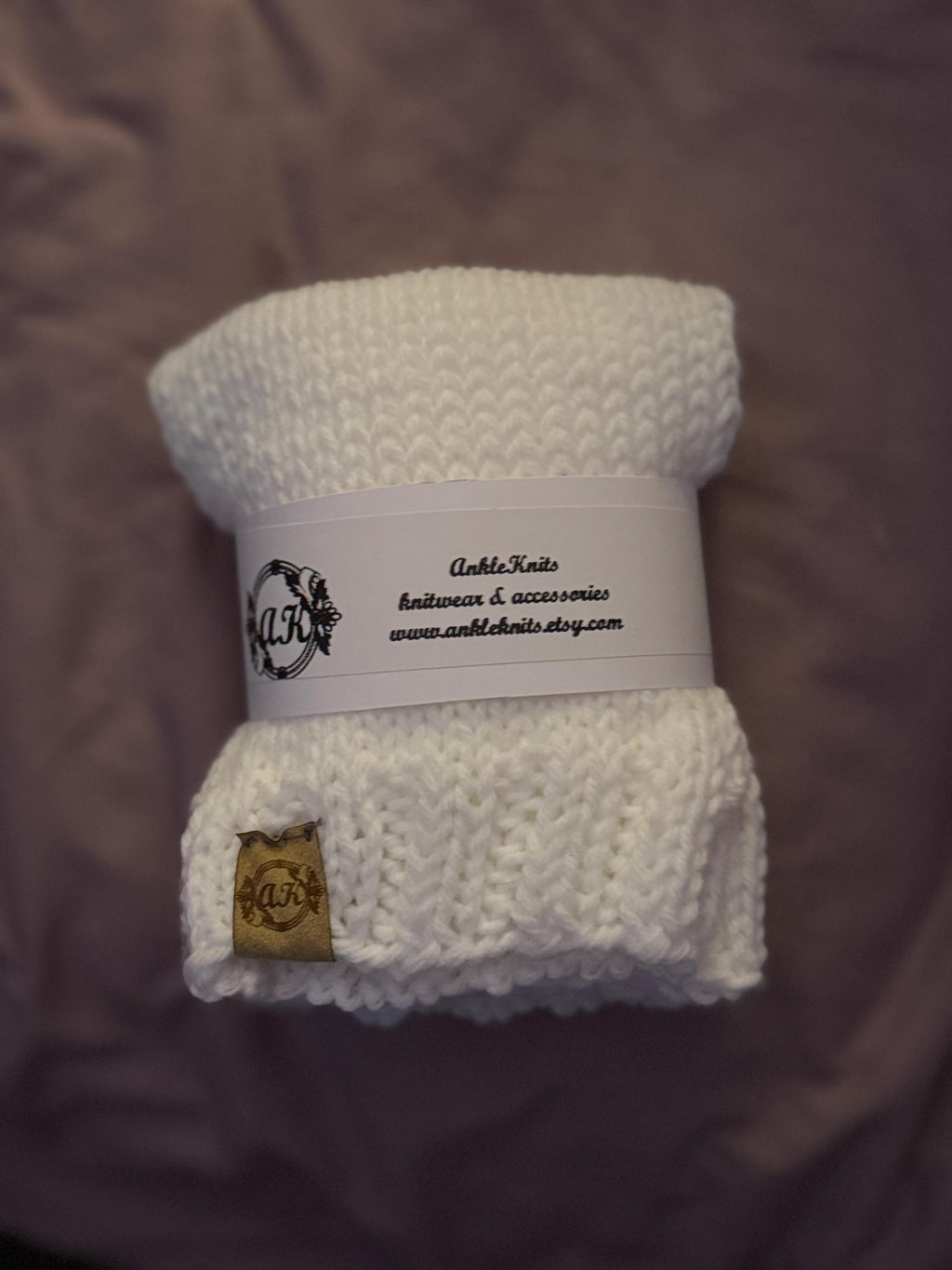 Knitted Ankle Warmers: Colorful Adult Leg Warmers, Boot Cuffs