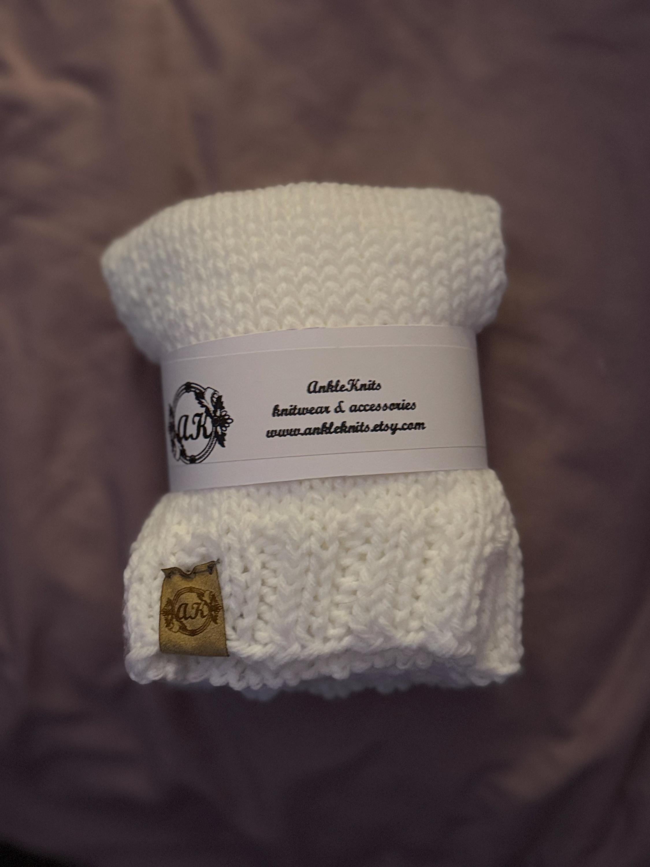 Knitted Ankle Warmers: Colorful Adult Leg Warmers, Boot Cuffs