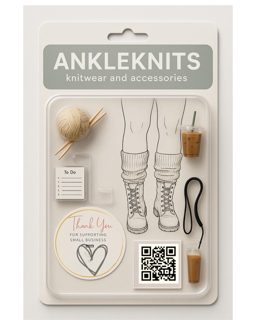 Knitted Kids Leg Warmers, Striped Acrylic Costume Accessory