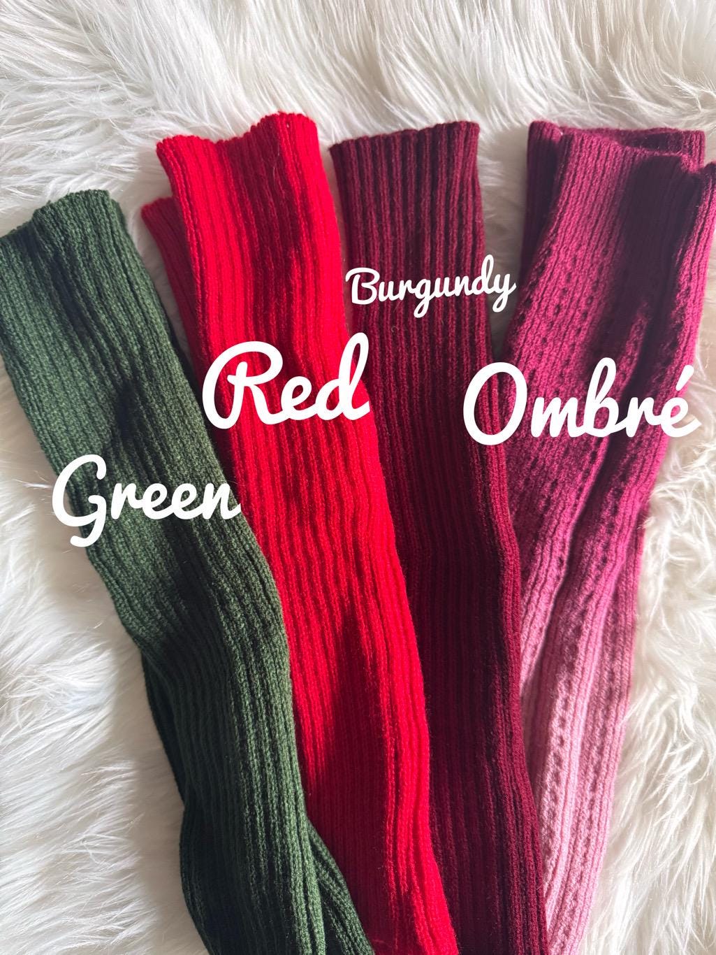 Brown Knit Leg Warmers: Ankle Length, Teen Girl Fashion