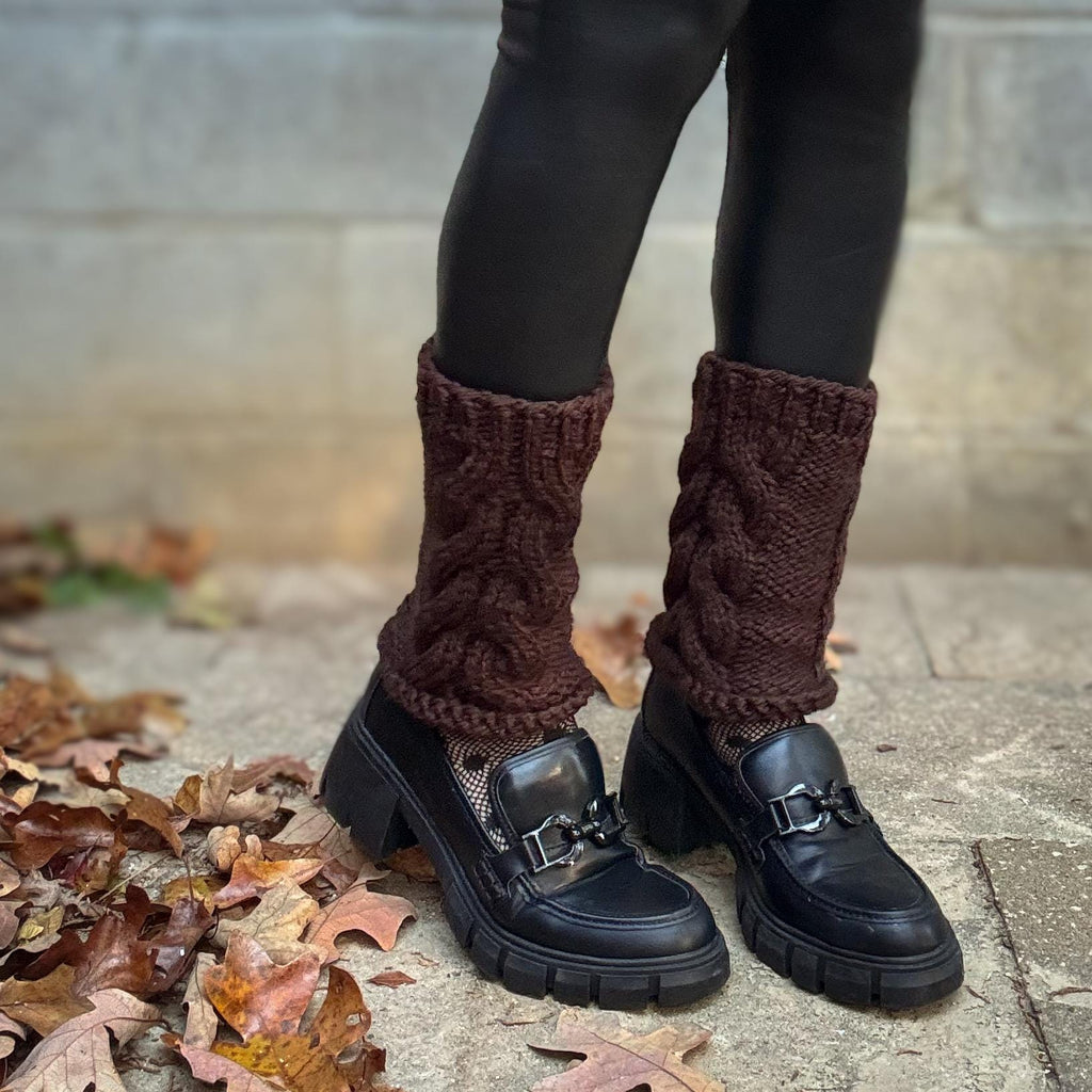 Leg warmers chunky knit women’s
