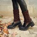 Leg warmers chunky knit women’s