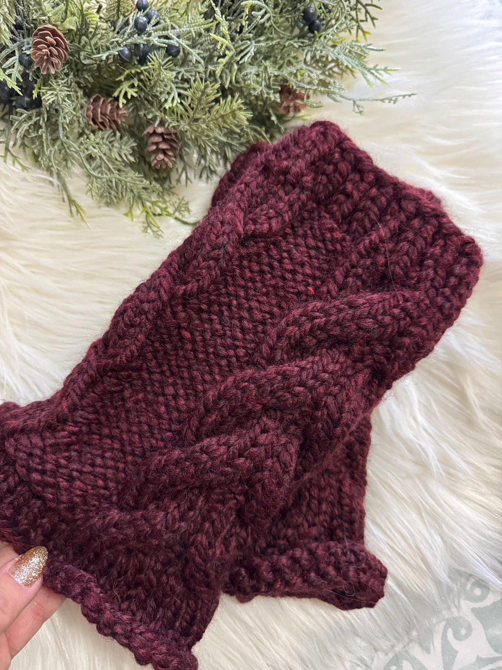 Leg warmers chunky knit women’s